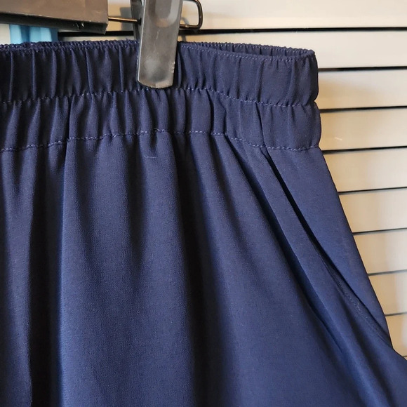 Torrid Navy Sheer Wide Leg Pants - Picture 4 of 14